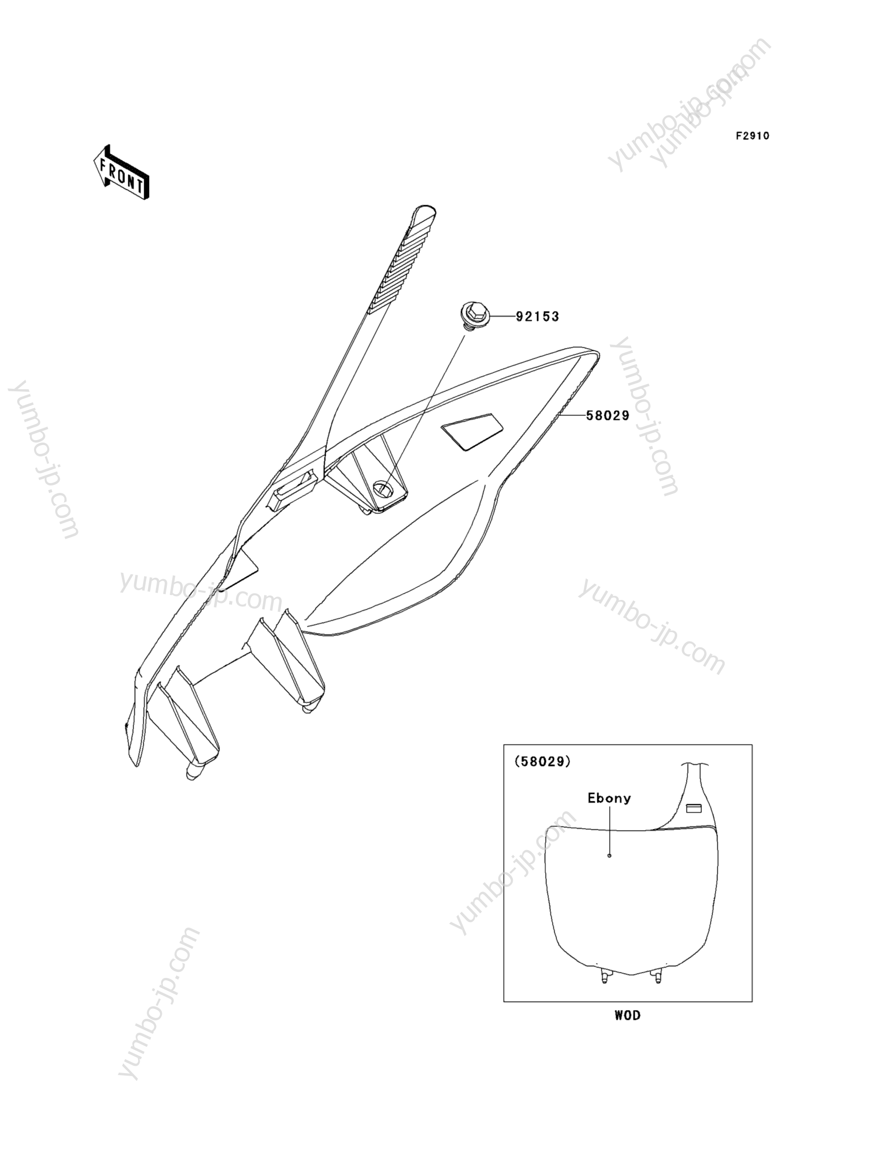 ACCESSORY для мотоциклов KAWASAKI KX250F (KX250W9FA) 2009 г.