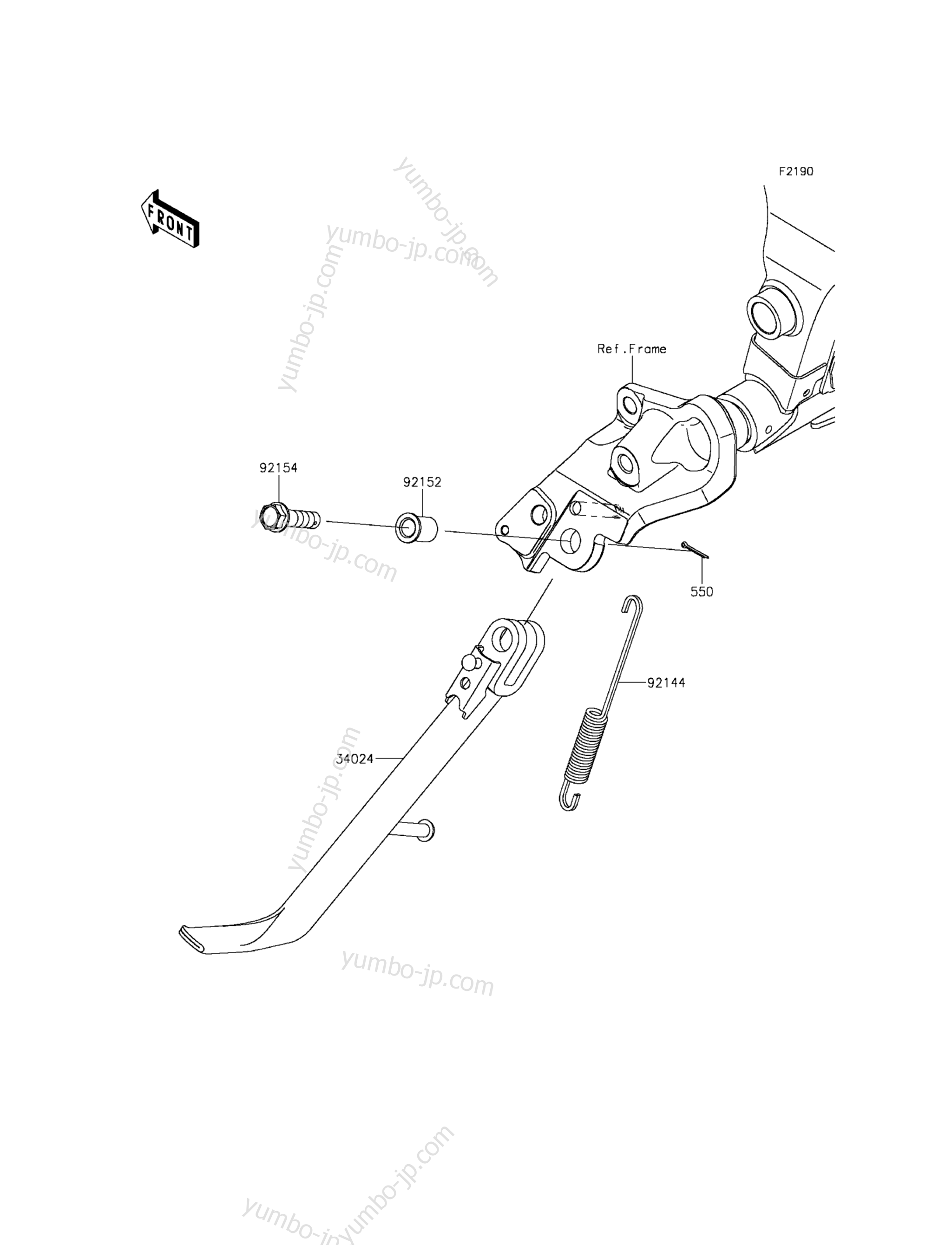 Stand(s) for motorcycles KAWASAKI VULCAN S ABS (EN650BFF) 2015 year