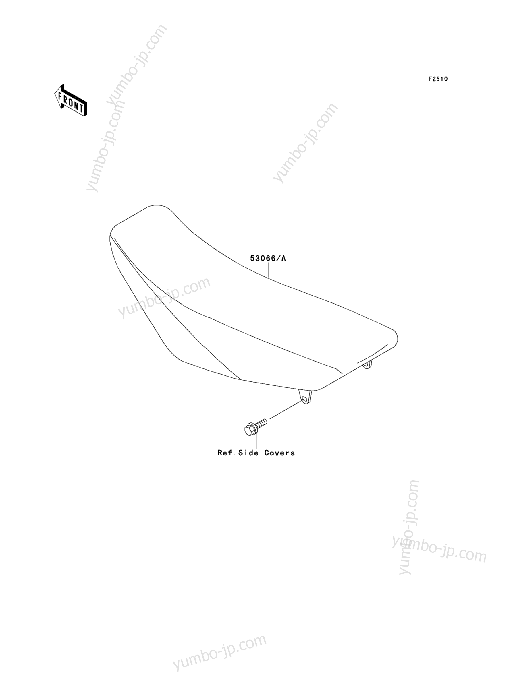 SEAT для мотоциклов KAWASAKI KX85 (KX85AAF) 2010 г.