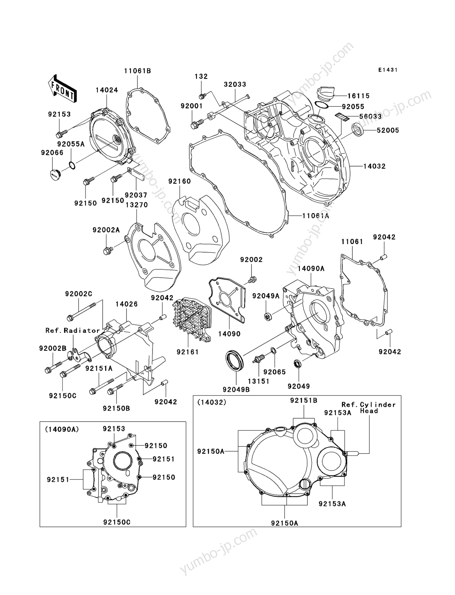 YUMBO | spare parts catalog for мотоцикла KAWASAKI ZZR1200 (ZX1200