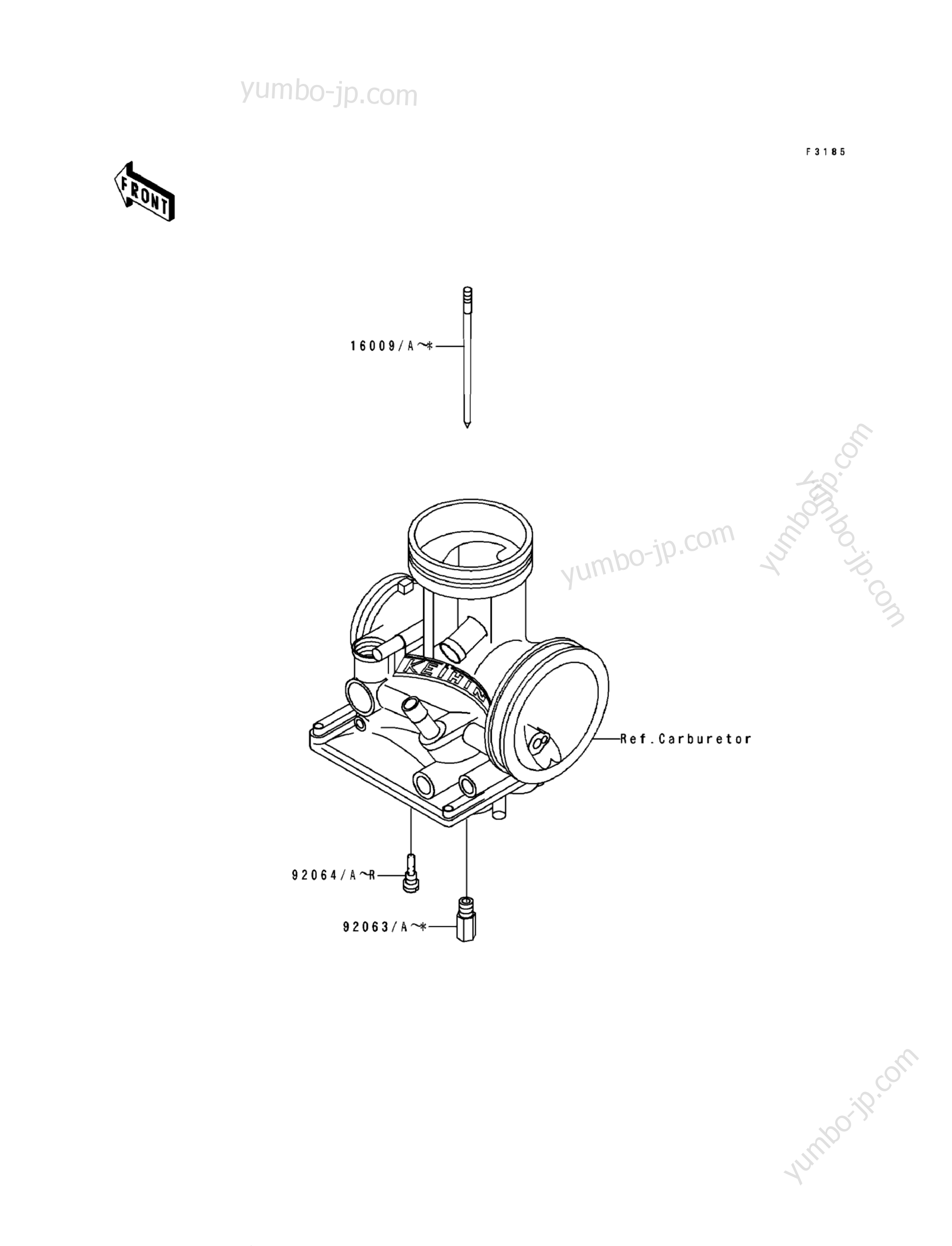 Optional Parts(3/4) for motorcycles KAWASAKI KX500 (KX500-E1) 1989 year
