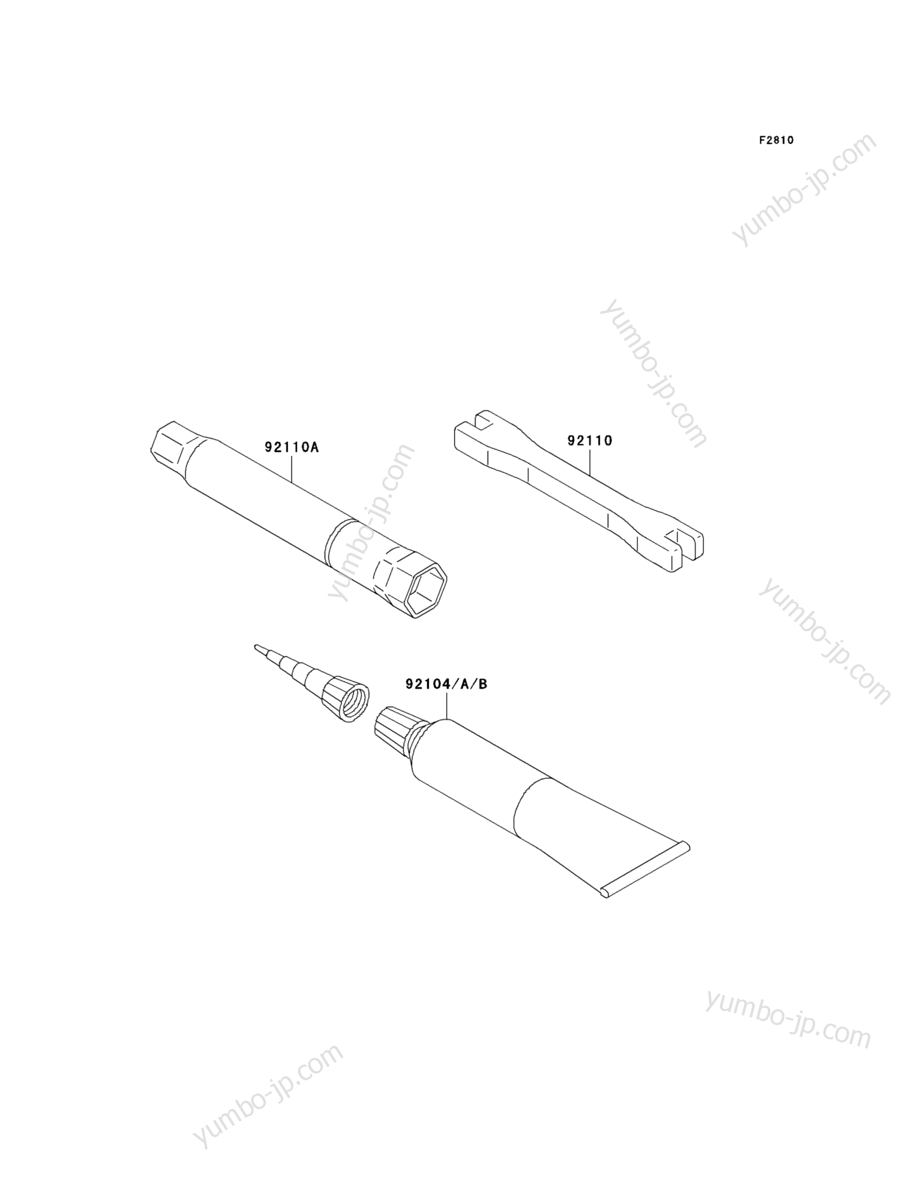 OWNER'S TOOLS for motorcycles KAWASAKI KX250F (KX250W9FA) 2009 year