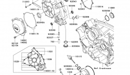 Engine Cover(s) for мотовездехода KAWASAKI TERYX 750 FI 4X4 LE (KRF750RCS)2012 year 
