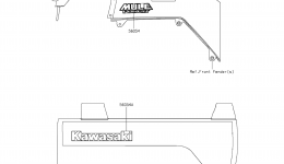 Decals(AFF) для мотовездехода KAWASAKI MULE PRO-FXT (KAF820AFF)2015 г. 