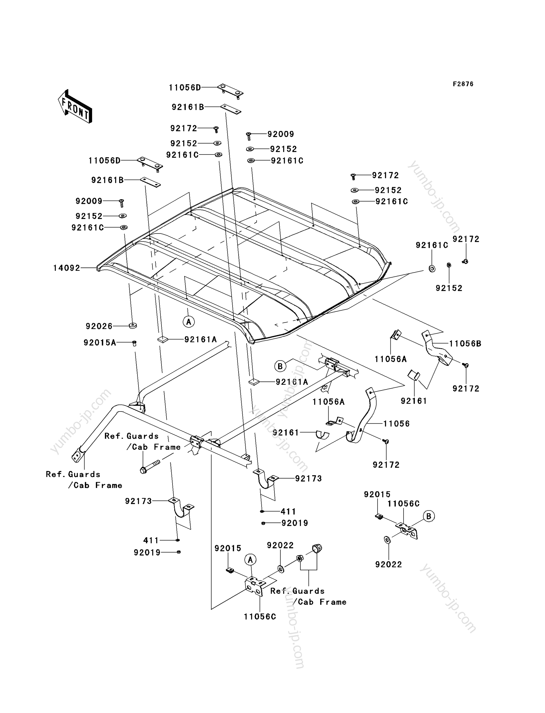 Sun Top для мотовездеходов KAWASAKI TERYX 4 750 4X4 EPS LE (KRT750CDF) 2013 г.