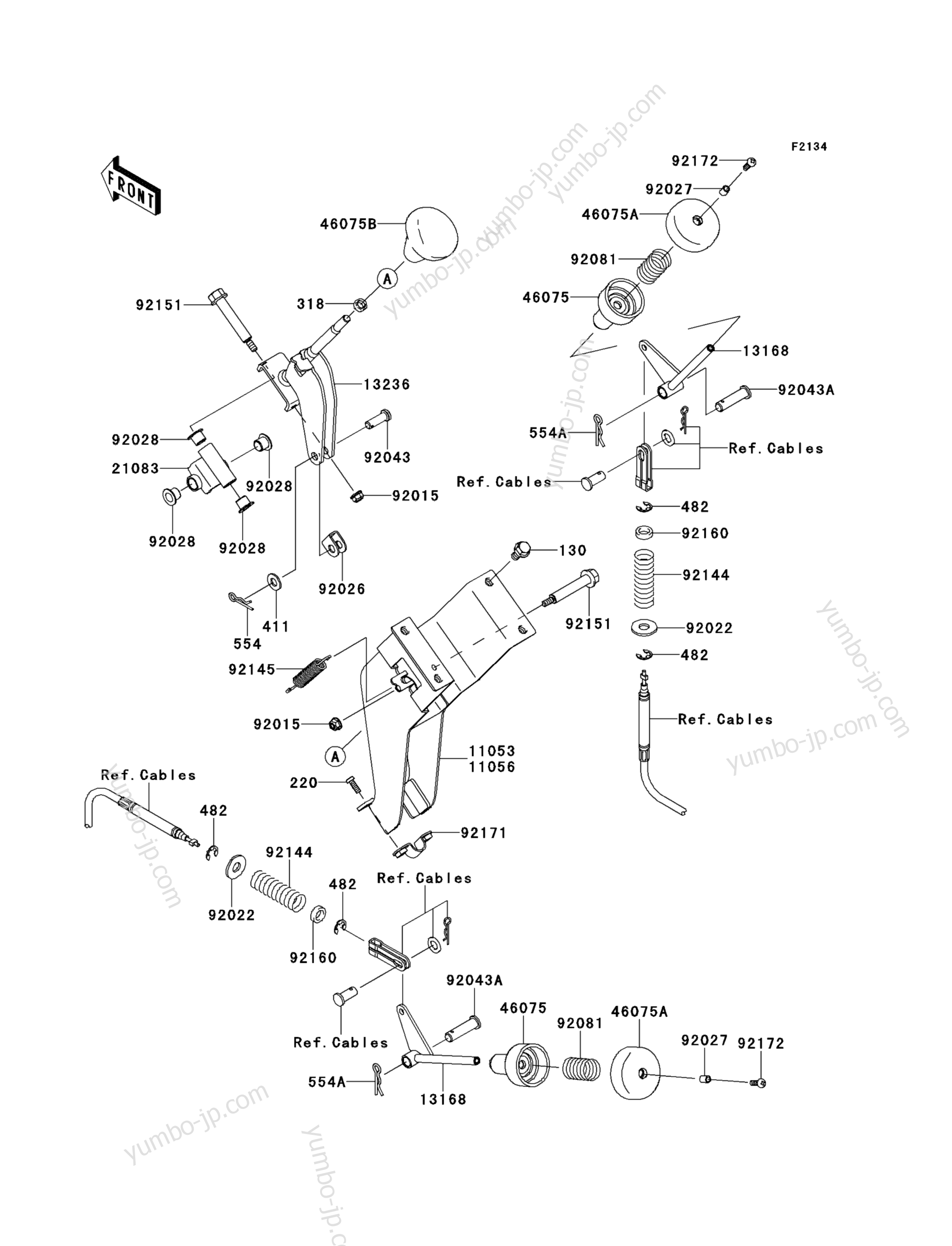 Shift Lever(s) для мотовездеходов KAWASAKI MULE 610 4X4 (KAF400AEF) 2014 г.