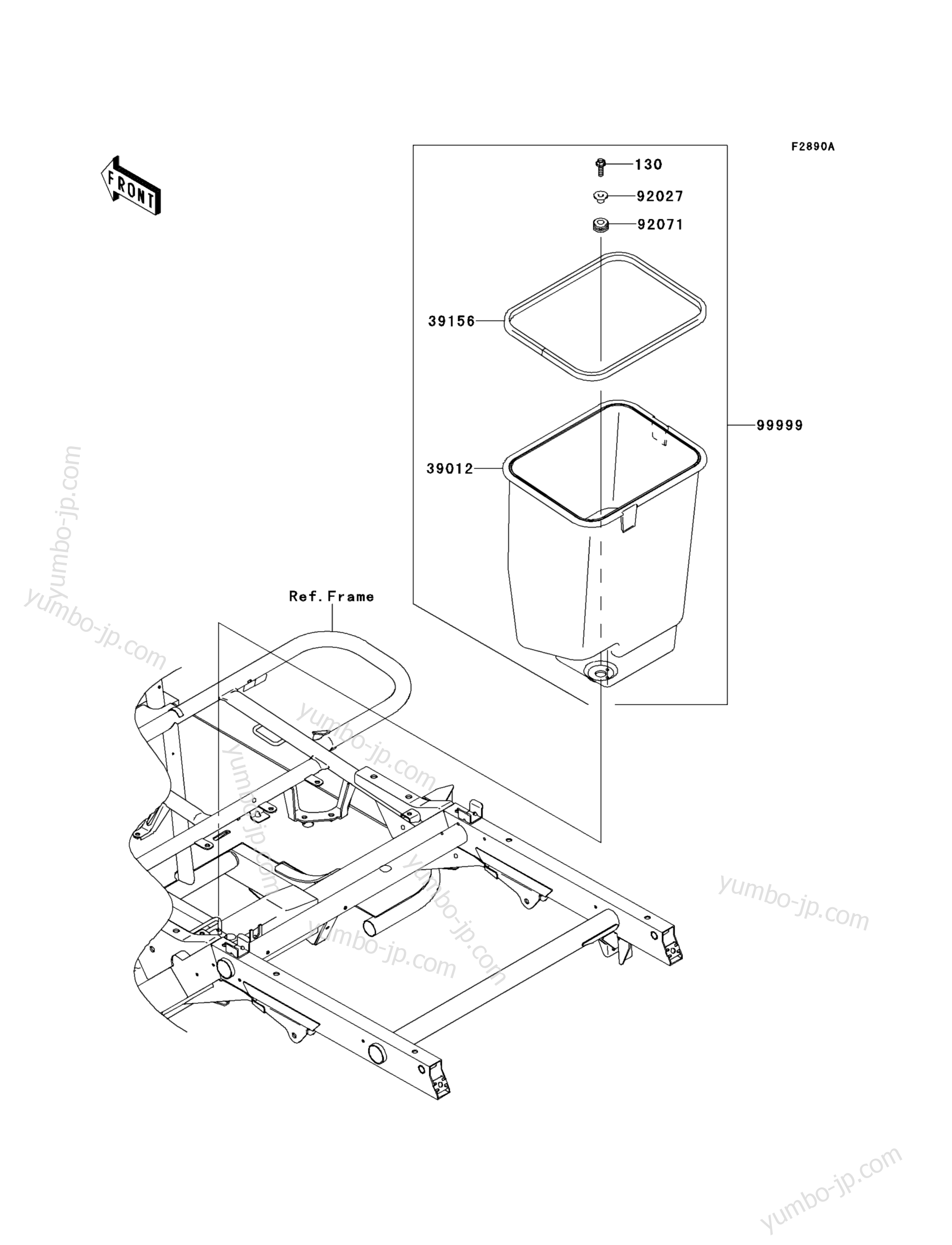 Optional Parts(Frame) для мотовездеходов KAWASAKI MULE 610 4X4 (KAF400AEF) 2014 г.
