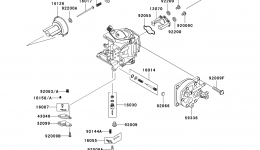 CARBURETOR PARTS for гидроцикла KAWASAKI JET SKI 900 STX (JT900-E1)2004 year 