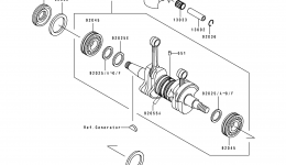Crankshaft/Piston(s) for гидроцикла KAWASAKI JS550-C11991 year 