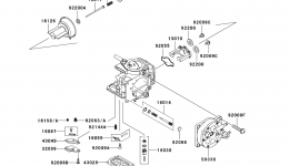 CARBURETOR PARTS для гидроцикла KAWASAKI JET SKI 900 STS (JT900-B3)2001 г. 