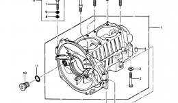 Крышка картера для гидроцикла KAWASAKI JST SKI 550 (JS550-A5)1986 г. 