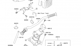 Румпель (рукоятка управления) для гидроцикла KAWASAKI JET SKI 1100 STX D.I. (JT1100-C1)2000 г. 