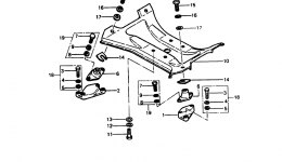 ENGINE MOUNT для гидроцикла KAWASAKI JST SKI 550 (JS550-A5)1986 г. 