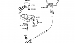 IGNITION SYSTEM for гидроцикла KAWASAKI JET SKI X-2 (JF650-A3)1988 year 