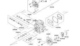 Carburetor Parts(JS750-B1) для гидроцикла KAWASAKI JET SKI 750SXI (JS750-B1)1995 г. 