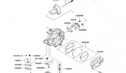 Carburetor Parts(JT900-B1) для гидроцикла KAWASAKI JET SKI 900 STX (JT900-B1)1999 г. 