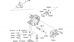 Carburetor Parts(JH1100-A5) для гидроцикла KAWASAKI JET SKI 1100 ZXI (JH1100-A5)2000 г. 