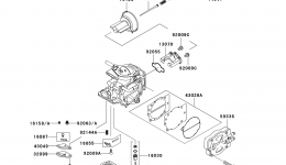 CARBURETOR PARTS for гидроцикла KAWASAKI JET SKI 1100 STX (JT1100-B2)1999 year 