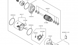 Starter Motor(TC440B-039909&NAMI.054870) для гидроцикла KAWASAKI JET SKI 440 (JS440-A16)1992 г. 