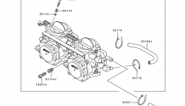 Карбюратор для гидроцикла KAWASAKI JET SKI SUPER SPORT XI (JH750-B1)1993 г. 