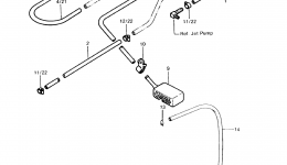 COOLING/BILGE для гидроцикла KAWASAKI JST SKI 440 (JS440-A13)1989 г. 