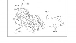 Карбюратор для гидроцикла KAWASAKI JET SKI STS (JT750-B1)1995 г. 