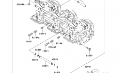 Carburetor(JH1100-A3/A4) для гидроцикла KAWASAKI JET SKI 1100 ZXI (JH1100-A3)1998 г. 