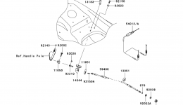 CABLES для гидроцикла KAWASAKI JET SKI ULTRA 130 D.I. (JH1100-B4)2004 г. 