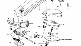 Handle Pole for гидроцикла KAWASAKI JST SKI 550 (JS550-A5)1986 year 