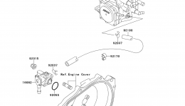 Масляный насос для гидроцикла KAWASAKI JET SKI X-2 (JF650-A10)1995 г. 