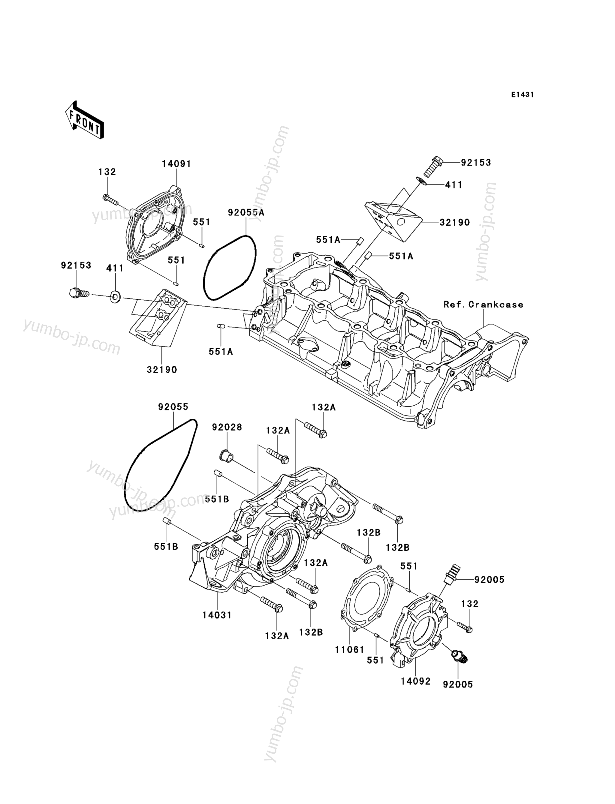 Engine Cover(s) для гидроциклов KAWASAKI JET SKI ULTRA 300X (JT1500HDF) 2013 г.