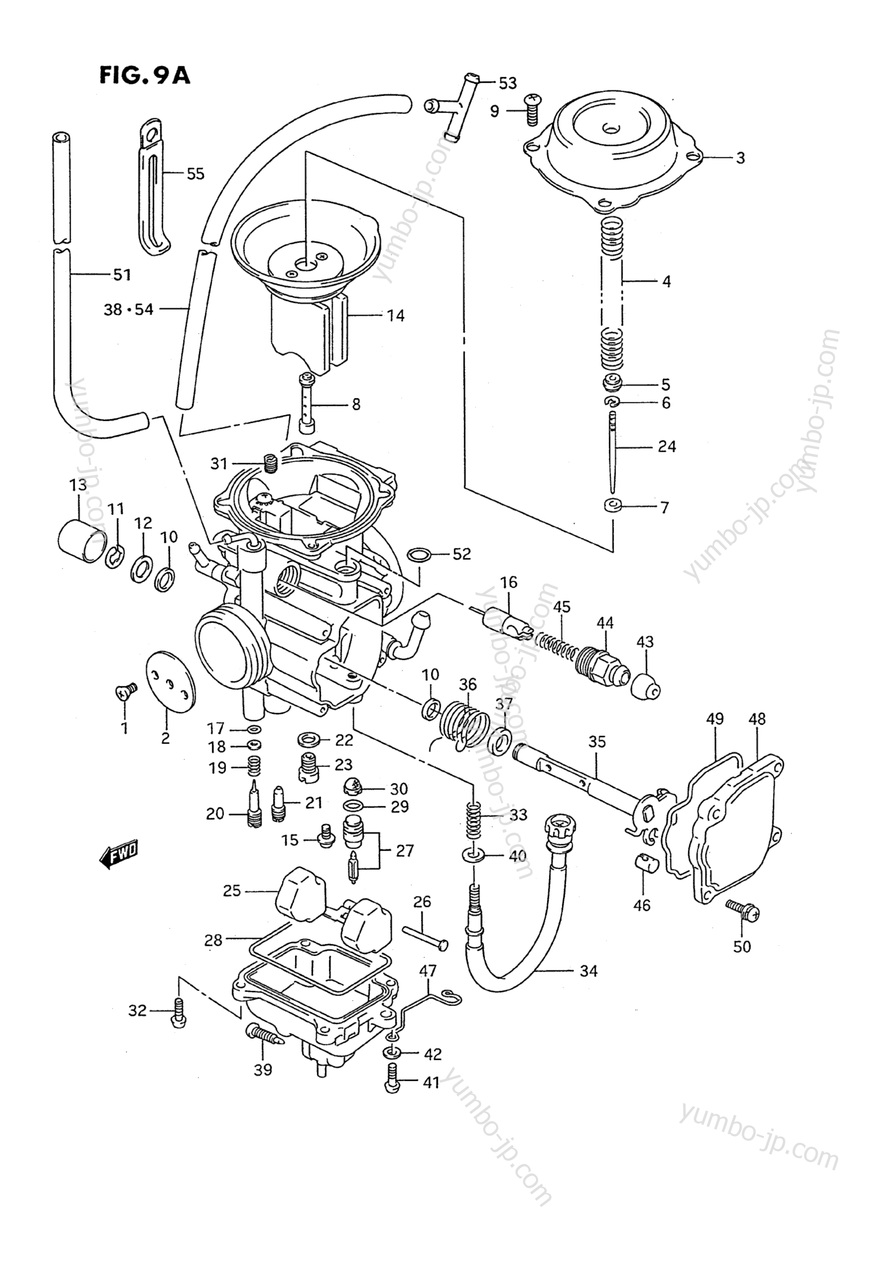 CARBURETOR (MODEL L/M/N/P/R/S) для квадроциклов SUZUKI QuadRunner (LT-4WD) 1995 г.