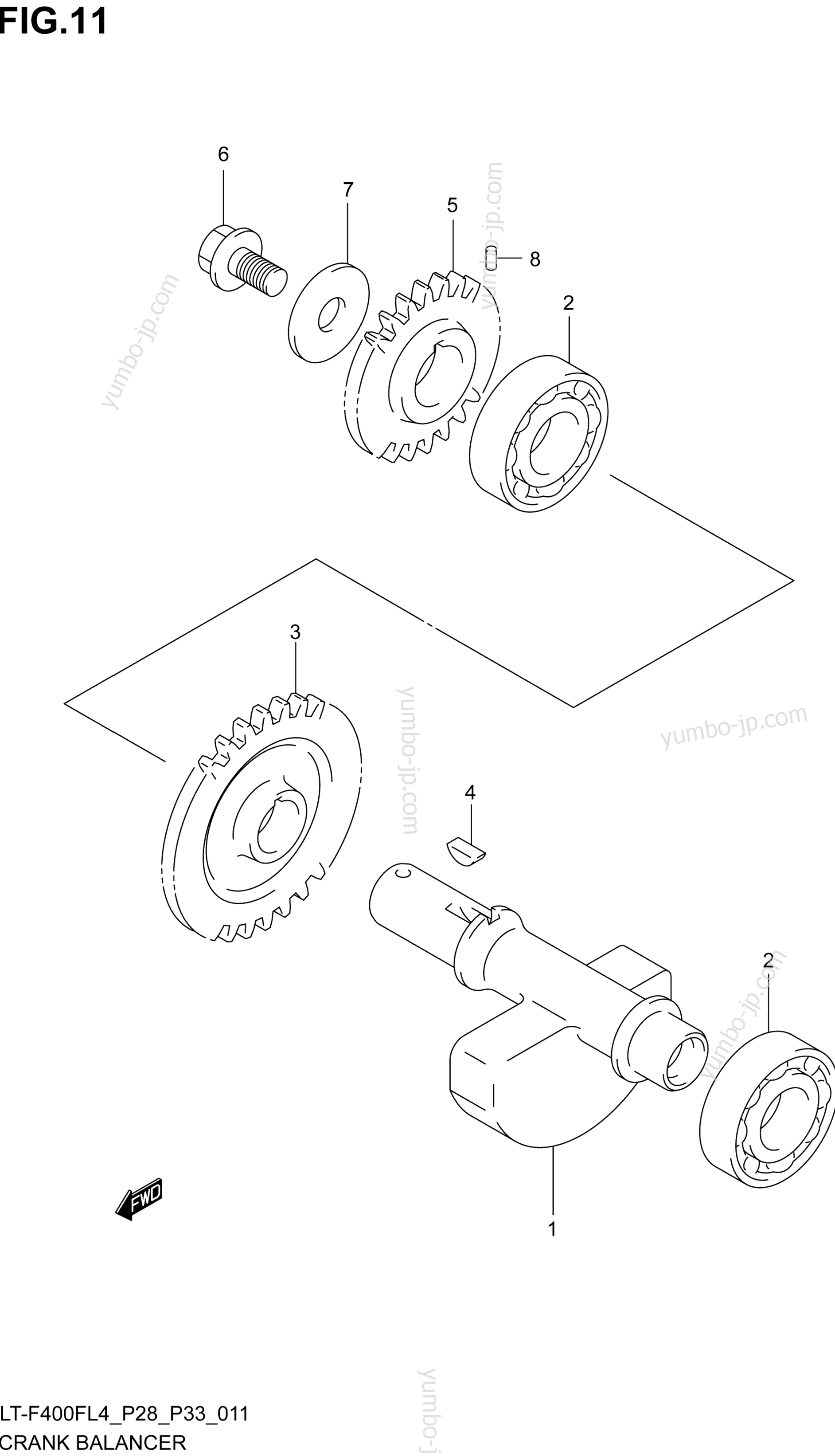 Crank Balancer для квадроциклов SUZUKI LT-F400F 2014 г.
