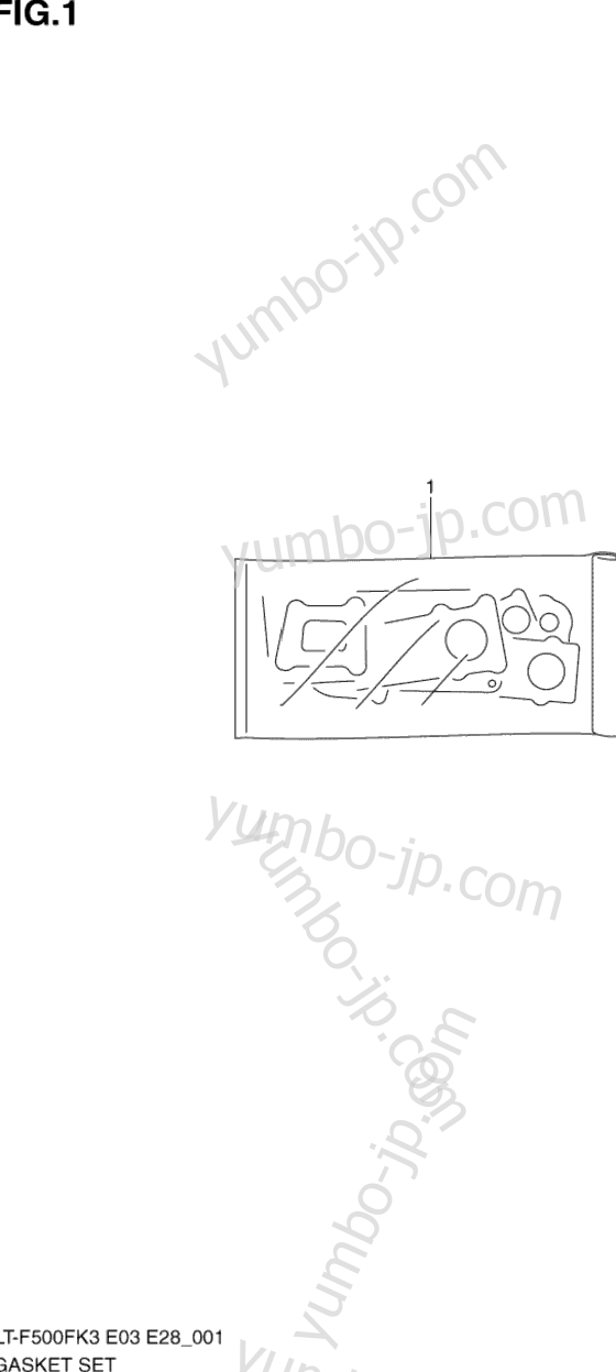 GASKET SET для квадроциклов SUZUKI Vinson 4WD (LT-F500F) 2003 г.