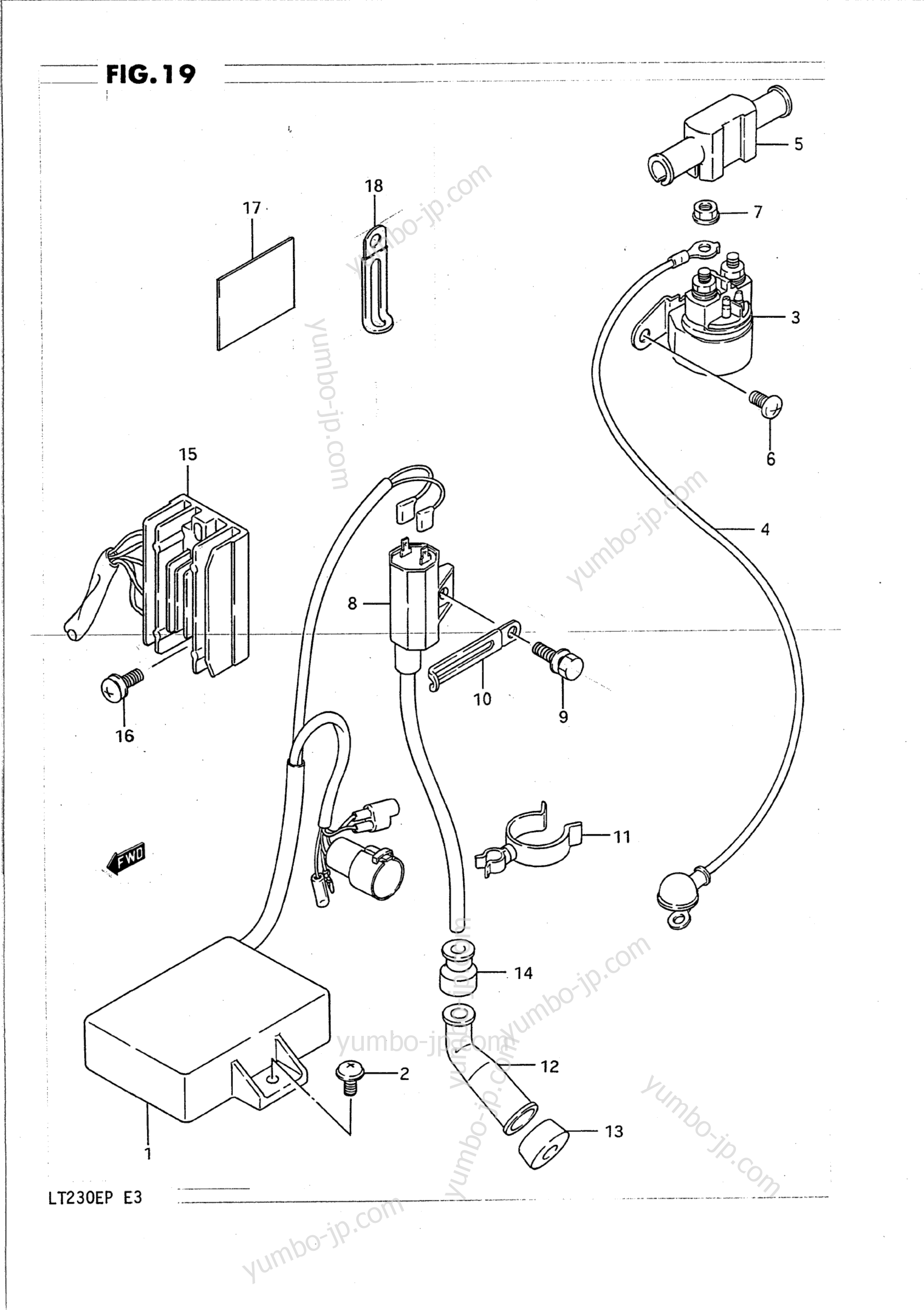 Electrical for ATVs SUZUKI QuadRunner (LT230E) 1991 year