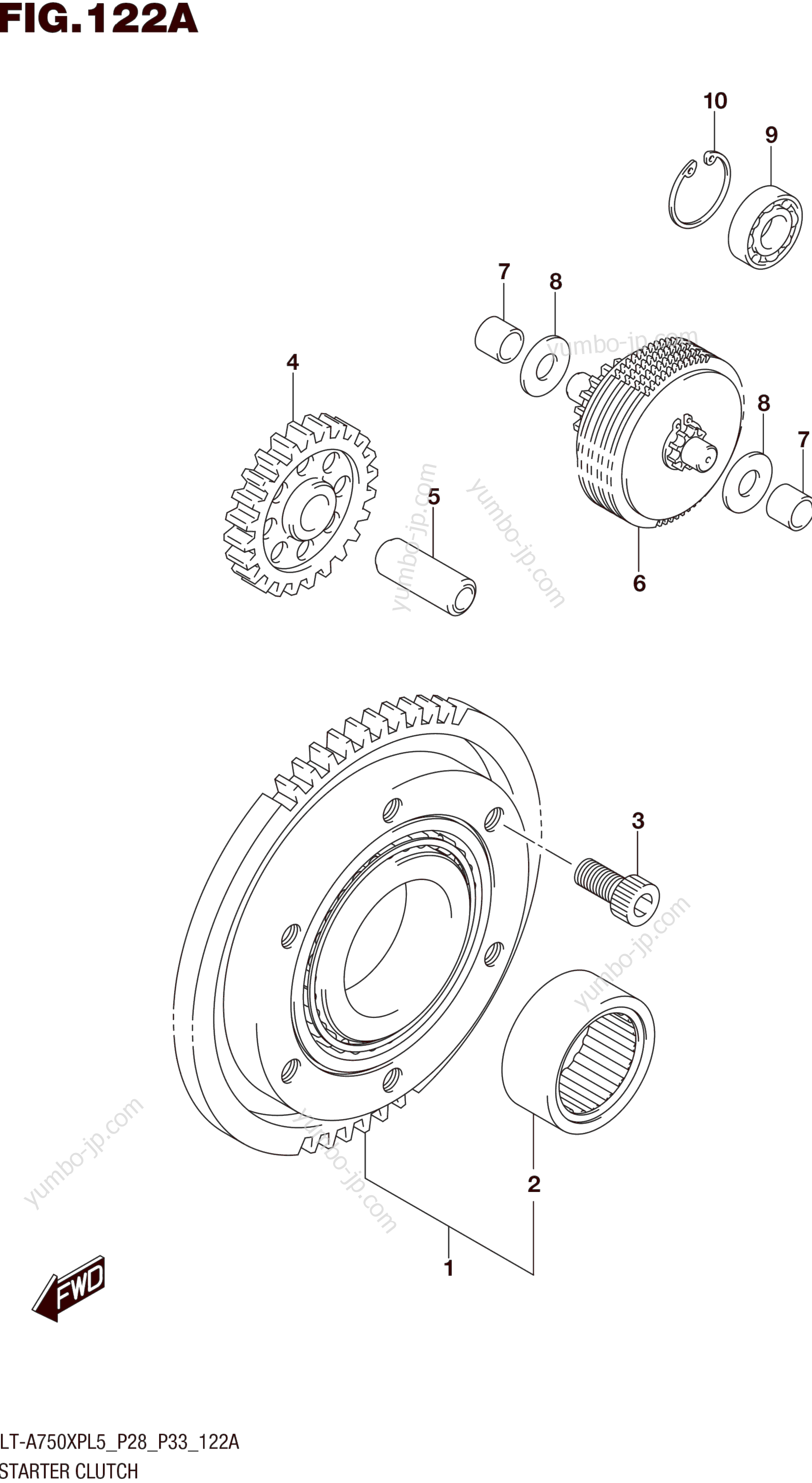 STARTER CLUTCH для квадроциклов SUZUKI LT-A750XPZ 2015 г.