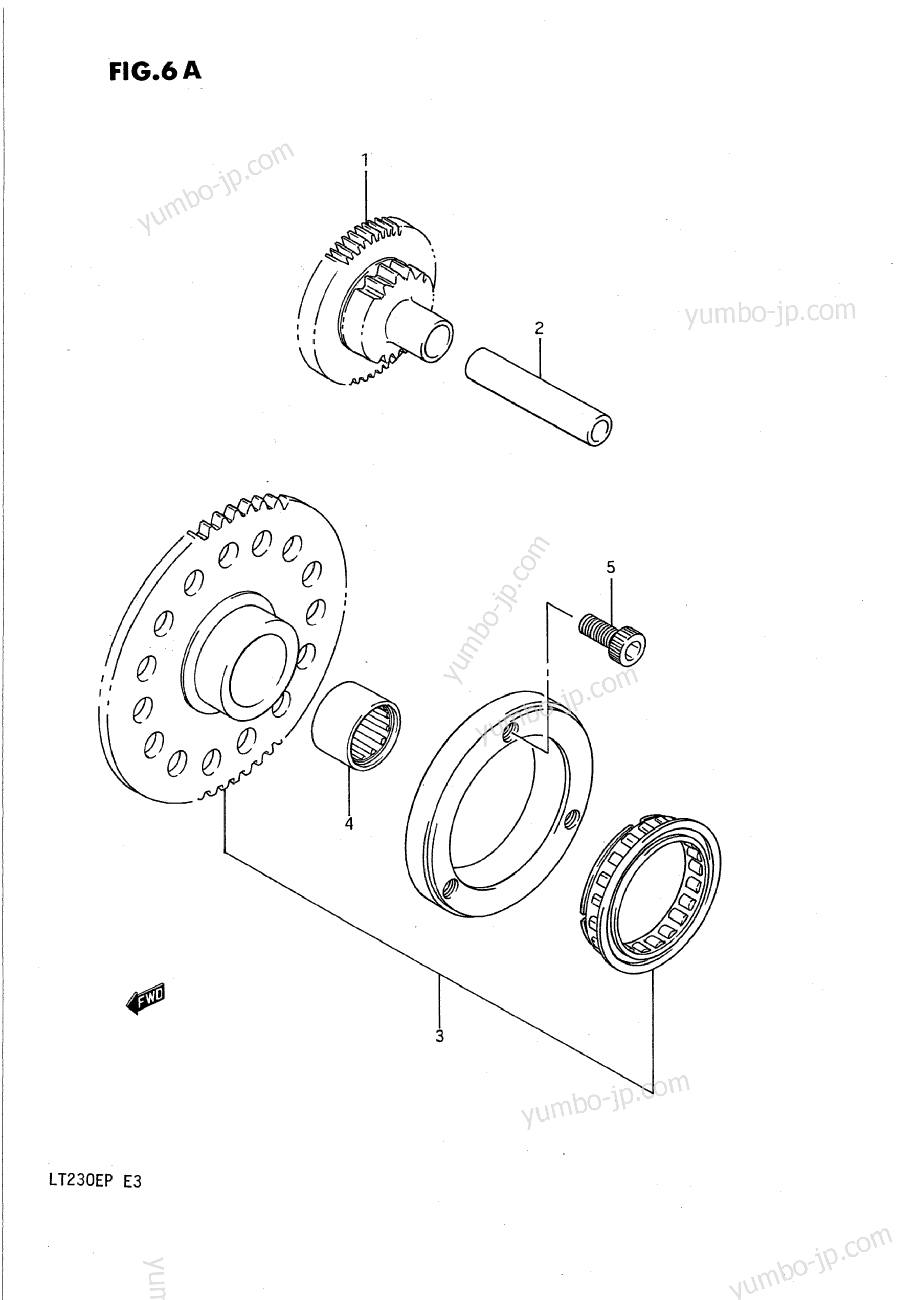 STARTER CLUTCH (MODEL J/K/L/M/N/P) для квадроциклов SUZUKI QuadRunner (LT230E) 1992 г.