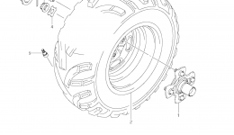 RIGHT REAR WHEEL (LT-A500XPL2 E28) for квадроцикла SUZUKI KingQuad (LT-A500XP)2012 year 