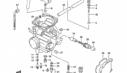 CARBURETOR (MODEL L/M/N/P/R/S/T) для квадроцикла SUZUKI QuadRunner (LT-F250)1990 г. 