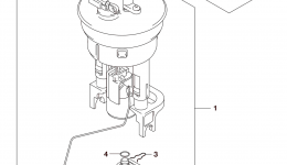Топливный насос для квадроцикла SUZUKI LT-A750X2015 г. 