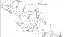 Дросельная заслонка для квадроцикла SUZUKI LT-A500X2014 г. 