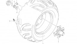RIGHT REAR WHEEL (LT-A750XZ L2 E33) for квадроцикла SUZUKI KingQuad (LT-A750XZ)2012 year 