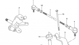 KNUCKLE ARM for квадроцикла SUZUKI QuadRunner (LT-F160)2000 year 