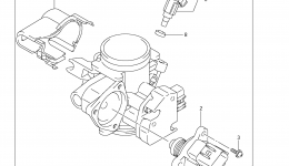 Дросельная заслонка для квадроцикла SUZUKI KingQuad (LT-A500X)2013 г. 