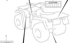 LABEL (MODEL X/Y/K1/K2) for квадроцикла SUZUKI QuadRunner 4WD (LT-F500F)2000 year 
