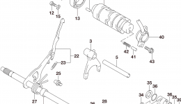 GEAR SHIFTING (1) (LT-F400FL5 P28) для квадроцикла SUZUKI LT-F400F2015 г. 
