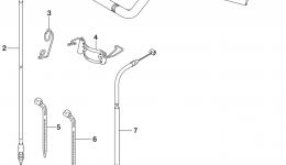Румпель (рукоятка управления) для квадроцикла SUZUKI LT-A500XP2015 г. 