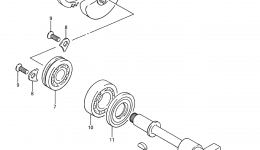 CRANK BALANCER (MODEL H/J/K/L/M/N) для квадроцикла SUZUKI QuadRacer (LT250R)1985 г. 