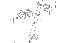 Steering for квадроцикла SUZUKI QuadRunner (LT160E)1989 year 
