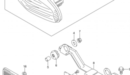 REAR COMBINATION LAMP (LT-A750XPL4 P28) for квадроцикла SUZUKI LT-A750XP2014 year 